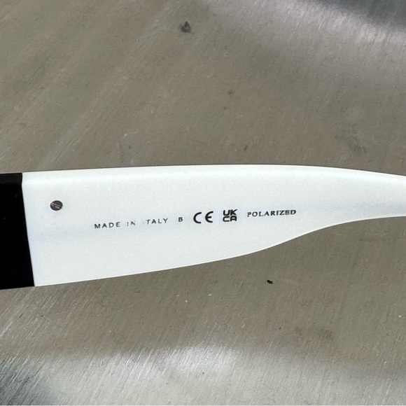 Chanel Rectangle Logo Colorblock Sunglasses Black/White - Picture 3 of 6